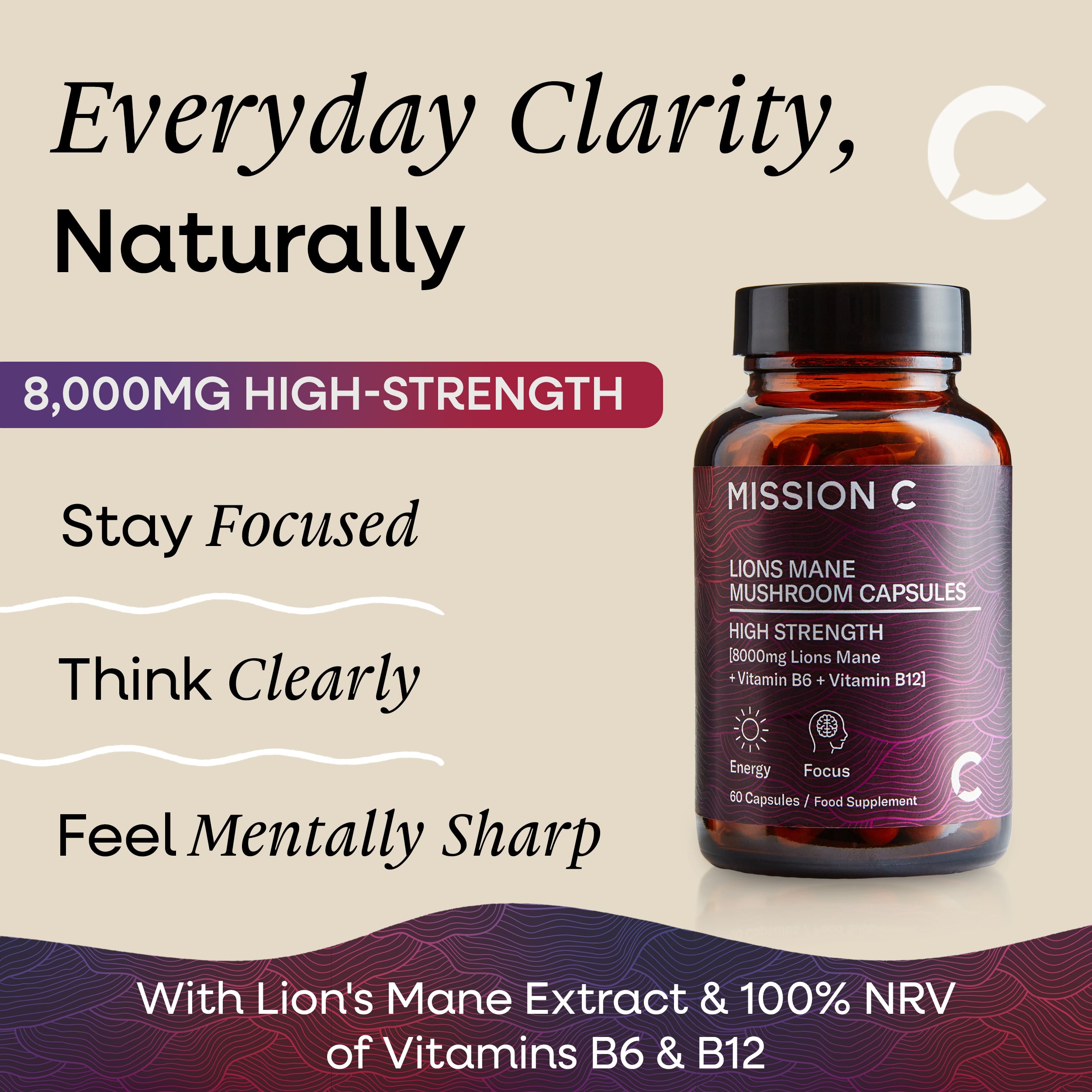 Lion's Mane Mushroom 8000mg Capsules