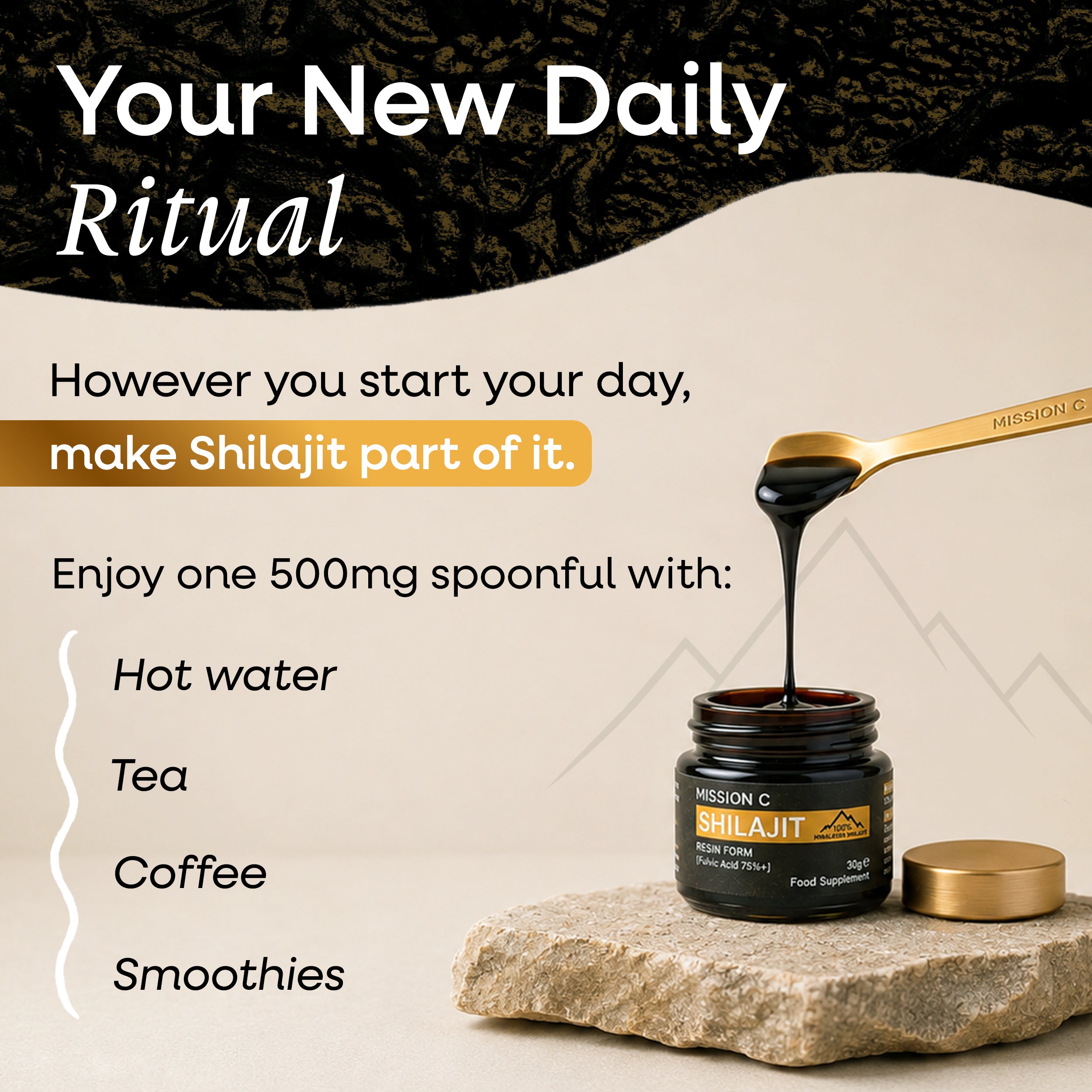 Pure Himalayan Shilajit Resin 30g