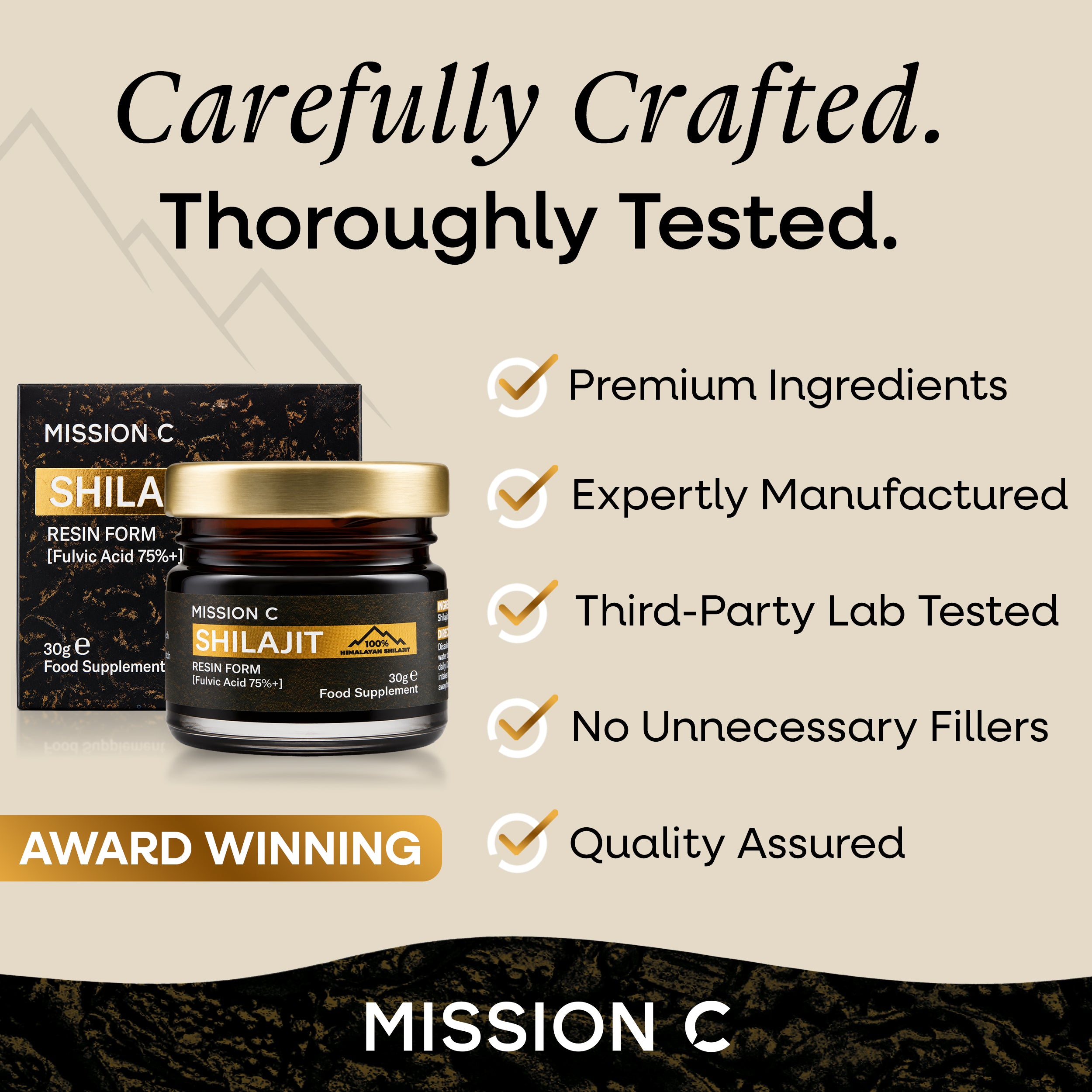 Pure Himalayan Shilajit Resin 30g