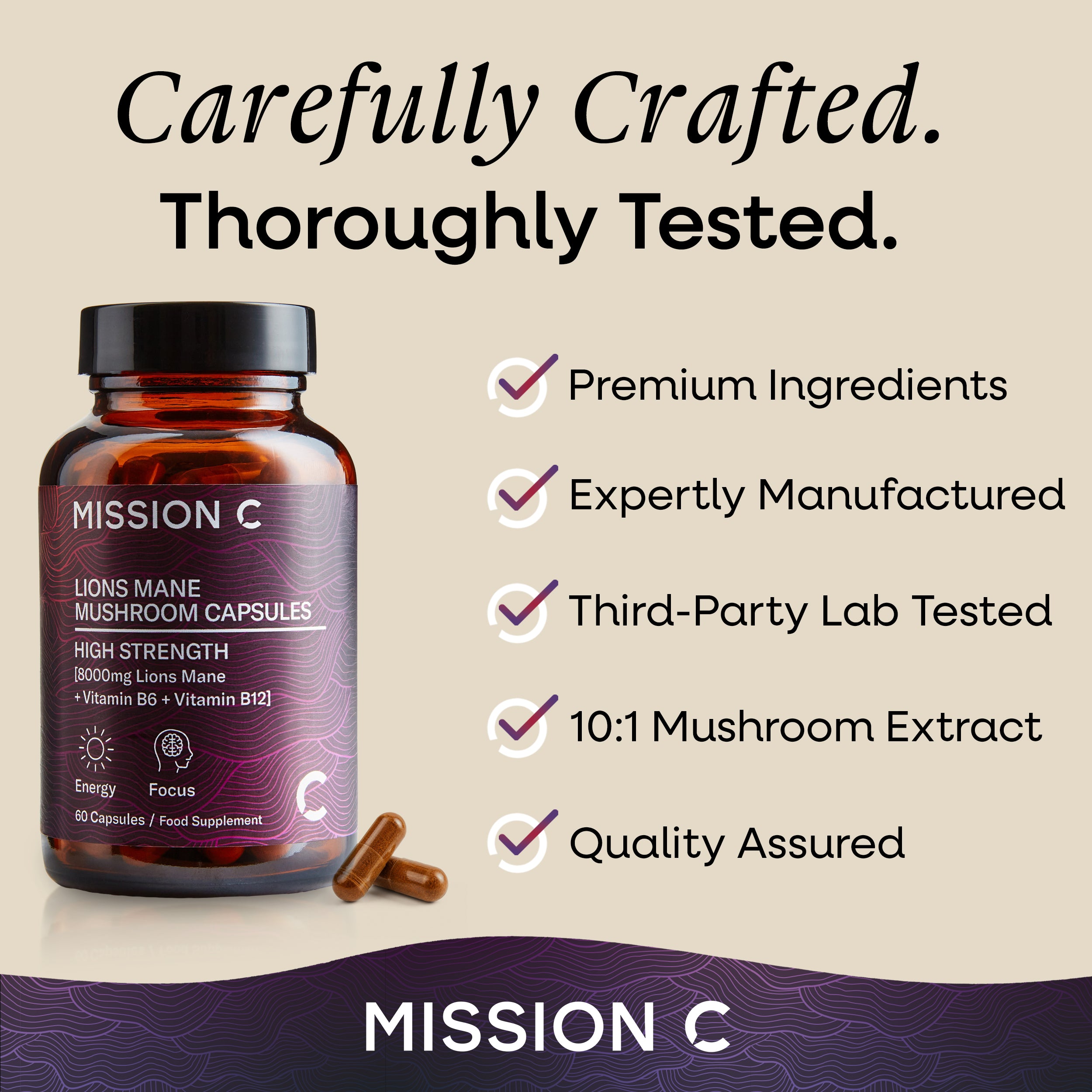 Lion's Mane Mushroom 8000mg Capsules